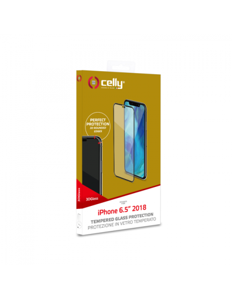 3D GLASS IPHONE XS MAX BLACK