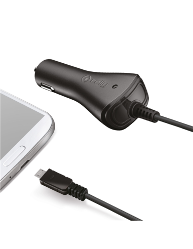 CAR CHARGER MICROUSB 1A/5W BLACK