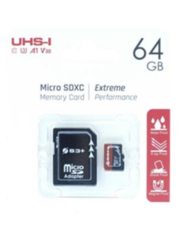 64GB S3+ MICROSDHC UHS-I U3