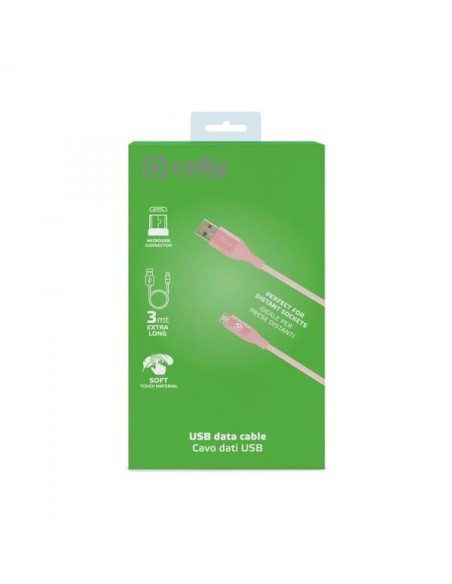 USB-A TO MICROUSB 12W CABLE 3MT PK