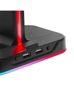 GAMING HEADPHONE STAND PS RGB BLACK 2