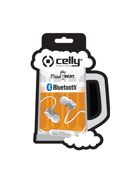 BLUETOOTH STEREO DRINK BEER WHITE