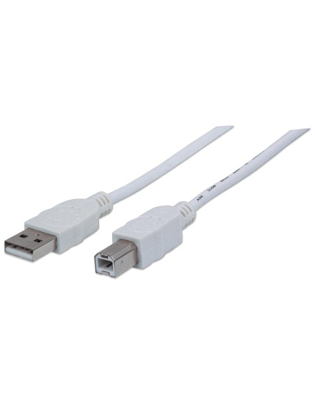 Cavo USB 2.0 A maschio/B maschio 5m Bianco