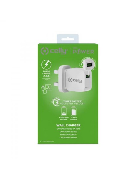 UK TURBO WALL CHARGER USB 2.4A/12W