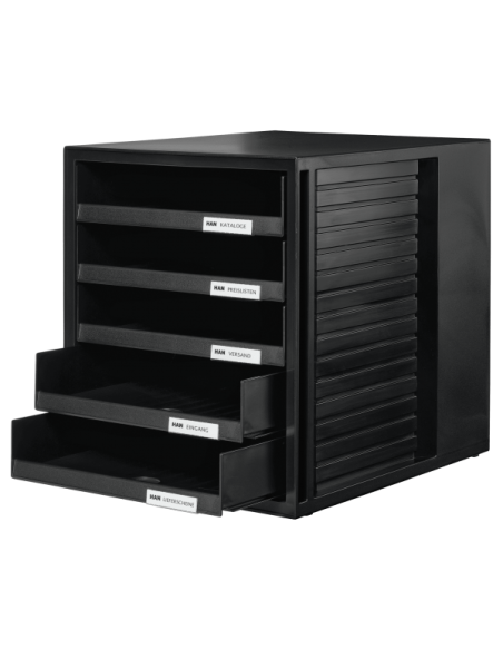 CASSET. SCHRANK-SET 5 CASS. APERTI