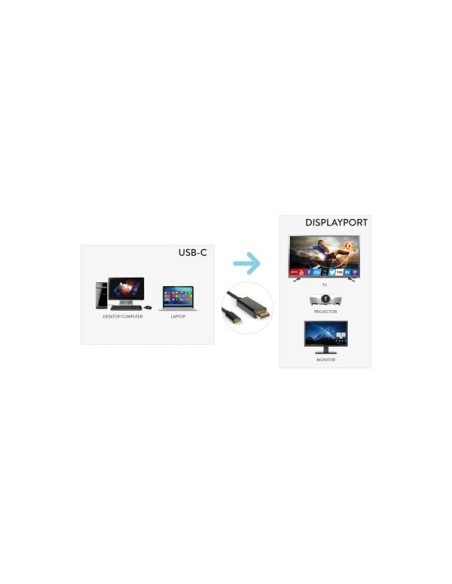 CAVO USB TIPO C TO DP 4K 2K