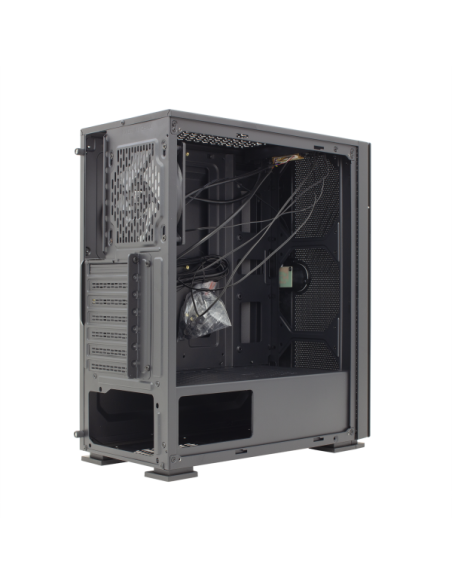 Case PC Chassis ATX Mid Tower con Ventola Nero
