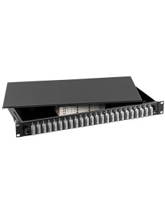 Cassetto Ottico 19'' con 24 bussole SC Duplex Multimodale OM2 Nero 2