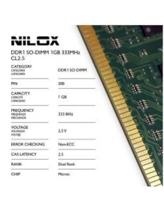 RAM DDR1 SO-DIMM 1GB 333MHZ CL2.5