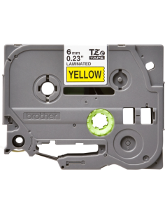 NASTRO TIPO TZ 6MM NERO/GIALLO 2