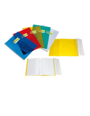 COVER MAXI A4 PVC LISCIO BLU