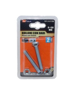 Bulloni con dadi Emi M8 - conf. 3 pezzi 2