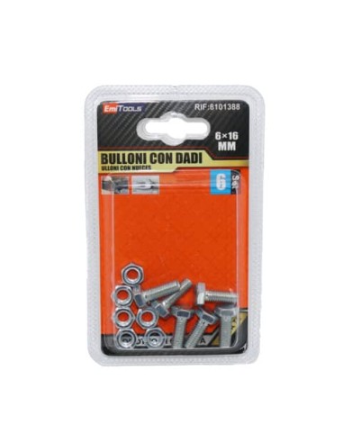 Bulloni con dadi Emi M6