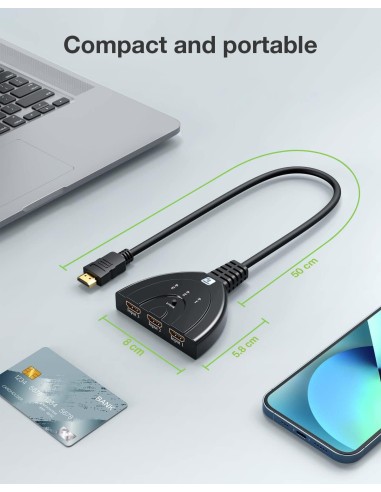 Switch Splitter HDMI 3x1 8K@60Hz Compatto