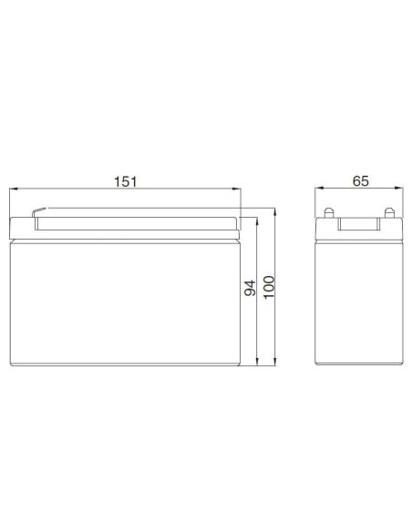 Batteria al Piombo 12V 9Ah (Faston 6,3mm)