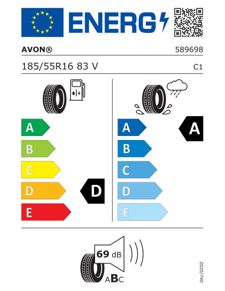 Avon ZV7 - 185/55 R16 83V