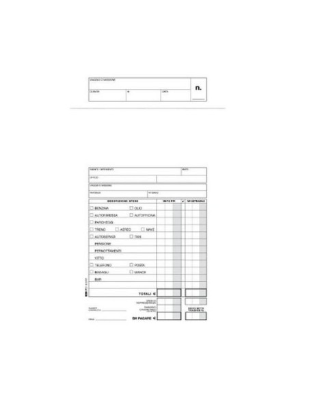 CF10BLOCCO BUSTA NOTA SPESA 25BUSTE