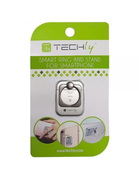 Anello e Supporto per Smartphone Silver