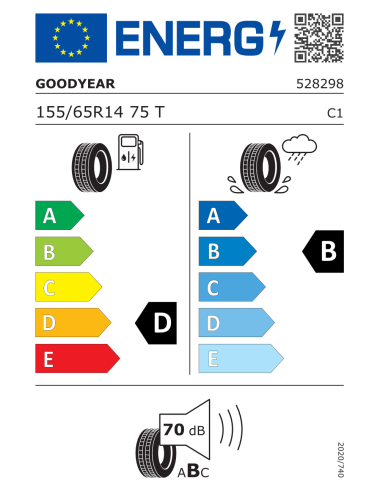Goodyear EfficientGrip Compact - 155/65 R14 75T