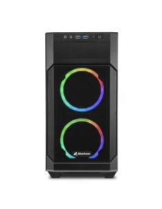 SHARKOON CASE MICRO-ATX 2XUSB 3.0, VETRO TEMPERATO, 2X120MM FAN FRONT, 1X120MM FAN REAR, 4 SLOT ESPA 2