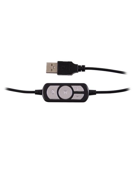 CUFFIA USB CON FILO E MUTE MODE