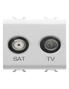 PRESA TV SAT 2M BIANCO