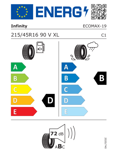 Infinity Ecomax - 215/45 R16 90V XL