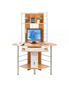 Scrivania per Computer Angolare, Faggio