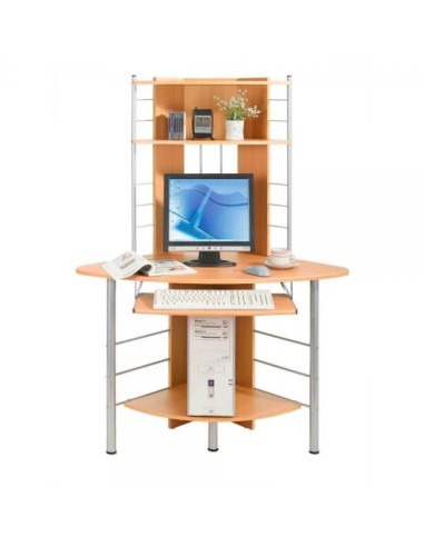 Scrivania per Computer Angolare, Faggio