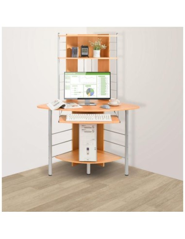 Scrivania per Computer Angolare, Faggio