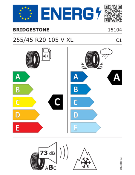 Bridgestone Blizzak LM 005 - 255/45 R20 105V XL