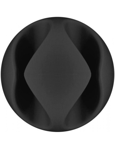 Set 6 Fermacavo da Scrivania a due posti Nero