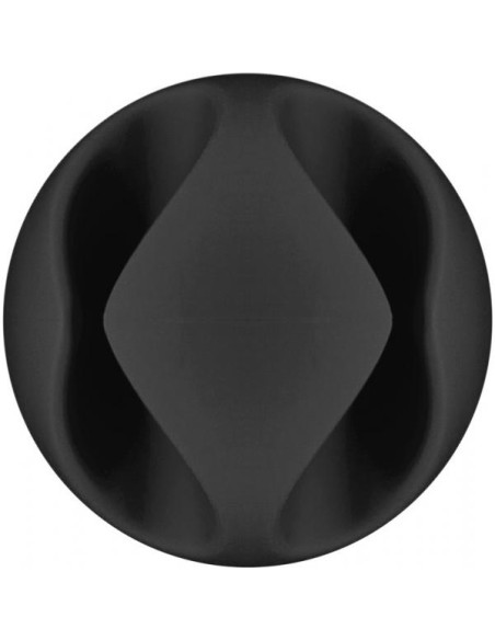 Set 6 Fermacavo da Scrivania a due posti Nero
