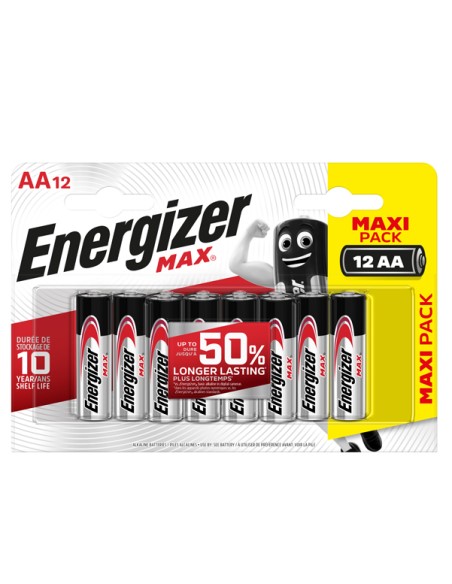 Pila stilo AA - 1,5V - Energizer Max - blister 12 pezzi