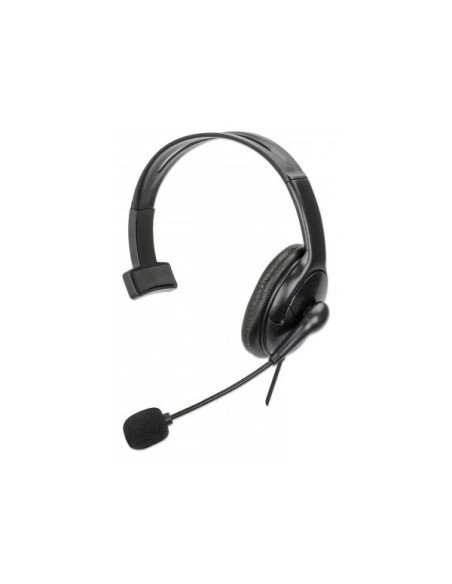 Cuffia Mono USB con Microfono Reversibile Cavo 2m