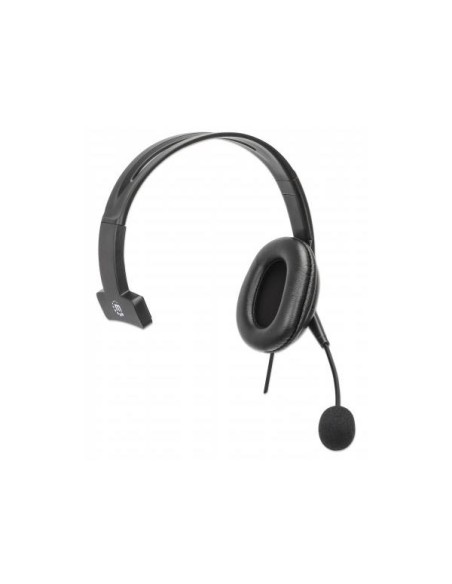 Cuffia Mono USB con Microfono Reversibile Cavo 2m