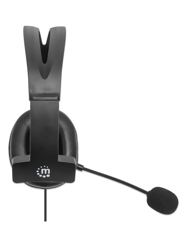 Cuffia Mono USB con Microfono Reversibile Cavo 2m