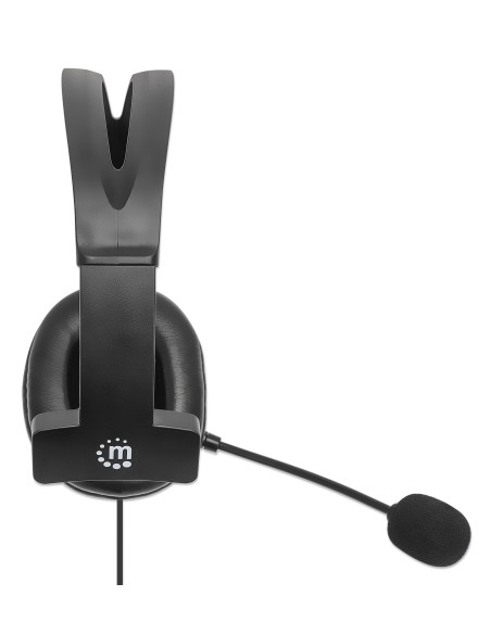 Cuffia Mono USB con Microfono Reversibile Cavo 2m