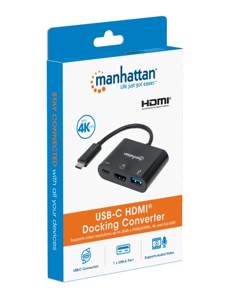 Convertitore USB-C™ a HDMI, USB-A, USB PD