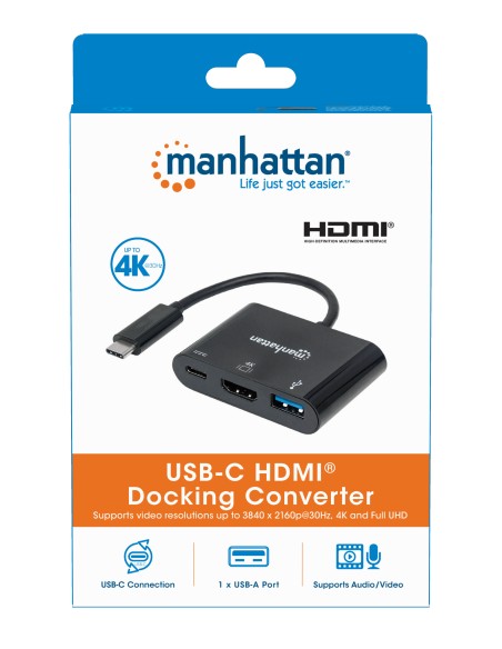 Convertitore USB-C™ a HDMI, USB-A, USB PD