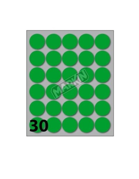 CONF 10 BUSTE ETICH 7 VERDE  DIAM22