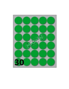 CONF 10 BUSTE ETICH 7 VERDE  DIAM22 2