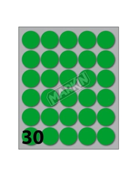CONF 10 BUSTE ETICH 7 VERDE  DIAM22