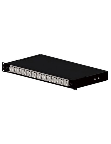 Optical Panel loaded with 24 SC SimplexSinglemode adapters - Black