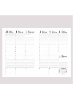 AGENDA SETT. 17X24 WEEKLY NERO