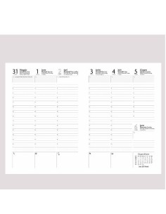 AGENDA SETT. 17X24 WEEKLY NERO 2