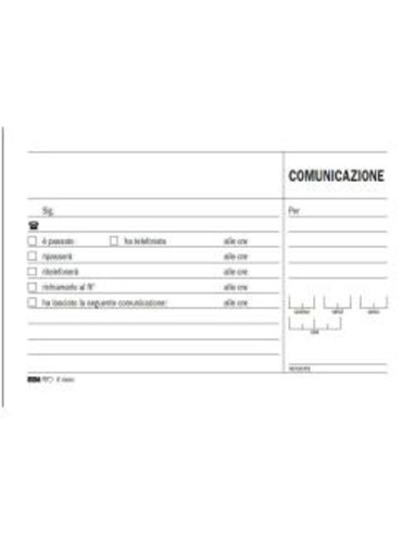 CF10BLOCCO COMUNICAZIONE 50X2RIC