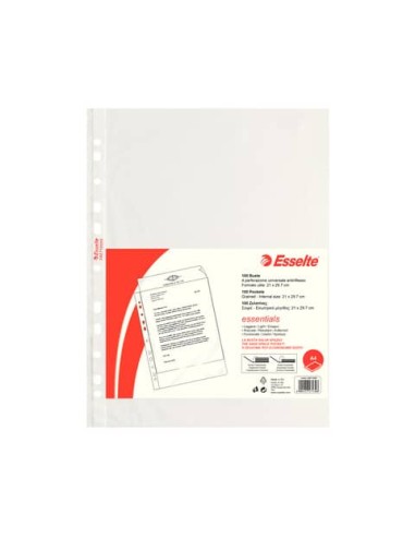 Buste a perforazione universale goffrate ESSENTIALS PP