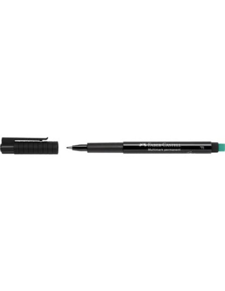 Marcatore cancellabile Faber-Castell Multimark nero F 0,6 mm 151399