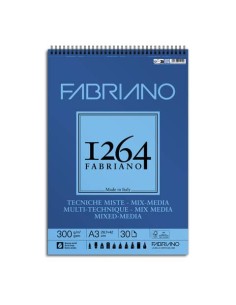 Blocco spiralato tecniche miste Fabriano 1264